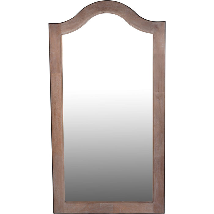 Laura Ashley Wooden Wall Mirror, Rectangular, Natural Frame