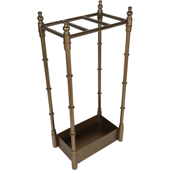 Laura Ashley Antique Brass Bamboo Finish Umbrella Stand ( Due In 12/04/2024 )