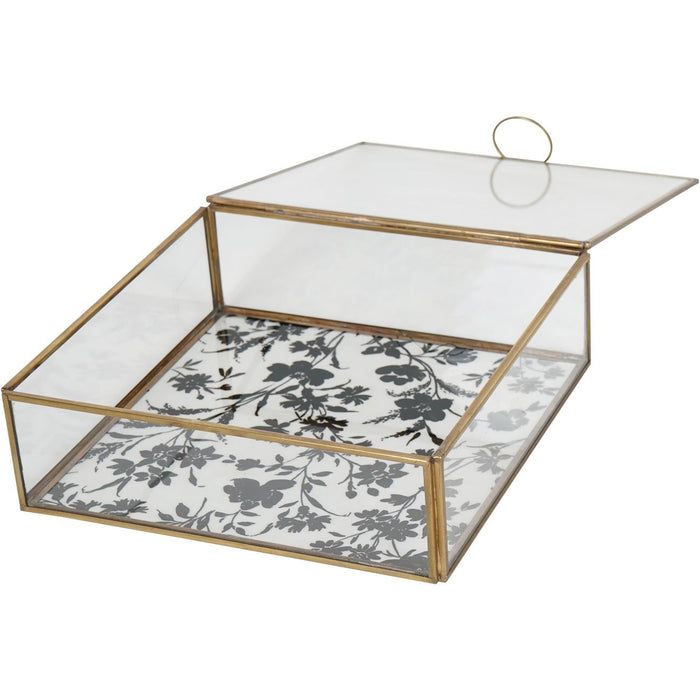 Laura Ashley Clear Single Glass Box In Rye Large ( Due In 12-Apr-2024 )