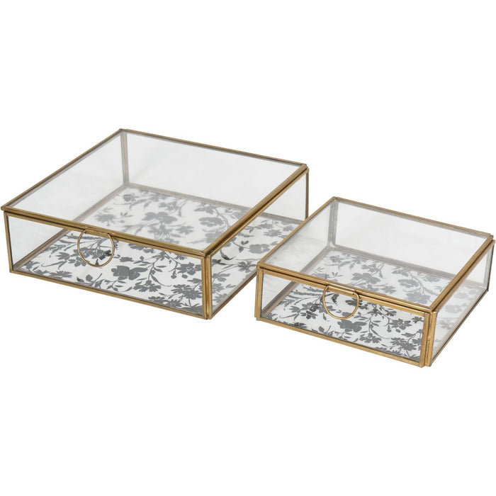 Laura Ashley Clear Single Glass Box In Rye Small ( Due In 12-Apr-2024 )