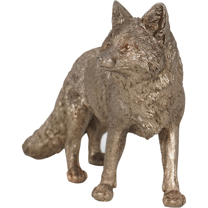 Laura Ashley Standing Fox Sculpture, Antique Gold ( Due In 18-August-2024 )