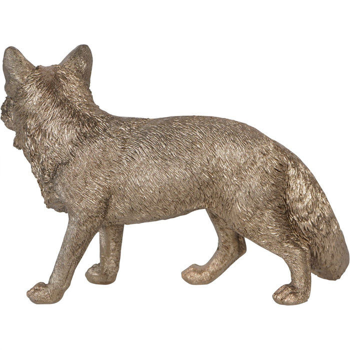 Laura Ashley Standing Fox Sculpture, Antique Gold ( Due In 18-August-2024 )