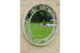 Indoor / Outdoor Round Ornate Garden Mirror - 70 x 70 cm - Decor Interiors