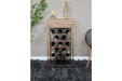 Bar Cabinet, Distressed Bronze Metal, One Drawer, Six tiers - 92 x 45 cms