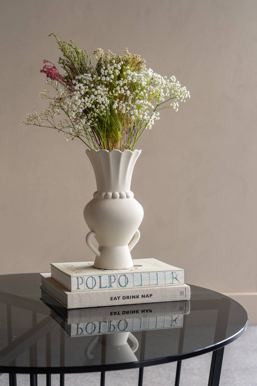 Ragnhild Dolomite Vase, Cream