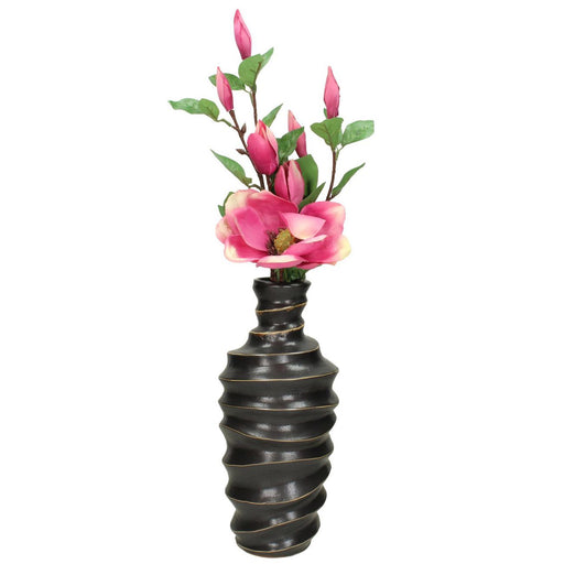 Stoneware Vase, Black