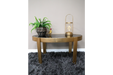 Benton Small Coffee Table, Gold Metal Frame, Black Glass Top