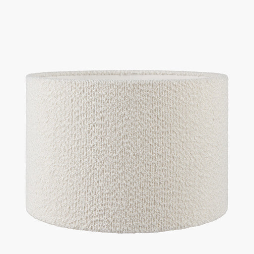 Danielle White Boucle Tapered Cylinder Shade