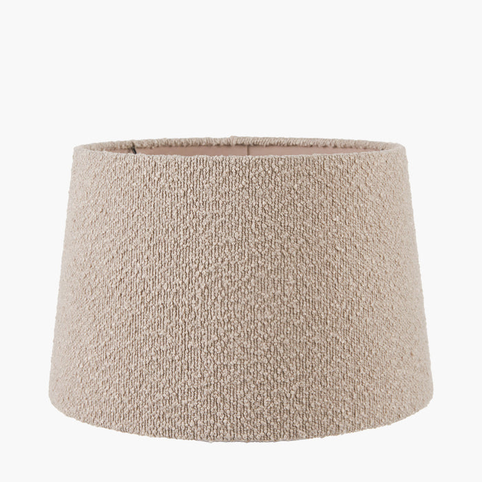 Clarisse Taupe Boucle Tapered Cylinder Shade- 30cm