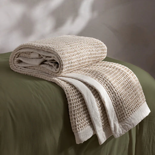 Canopy Oversized Throw, Stripe, Beige, Natural