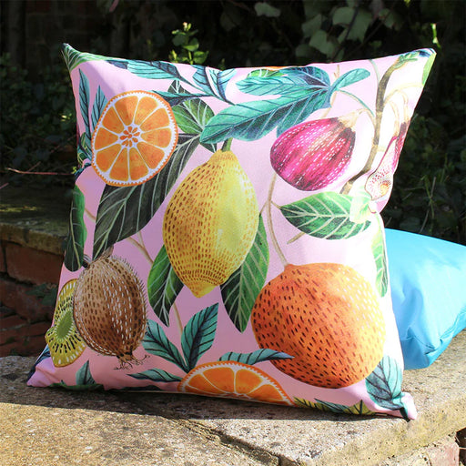 Waterproof Outdoor Cushion, Citrus Design, Multi