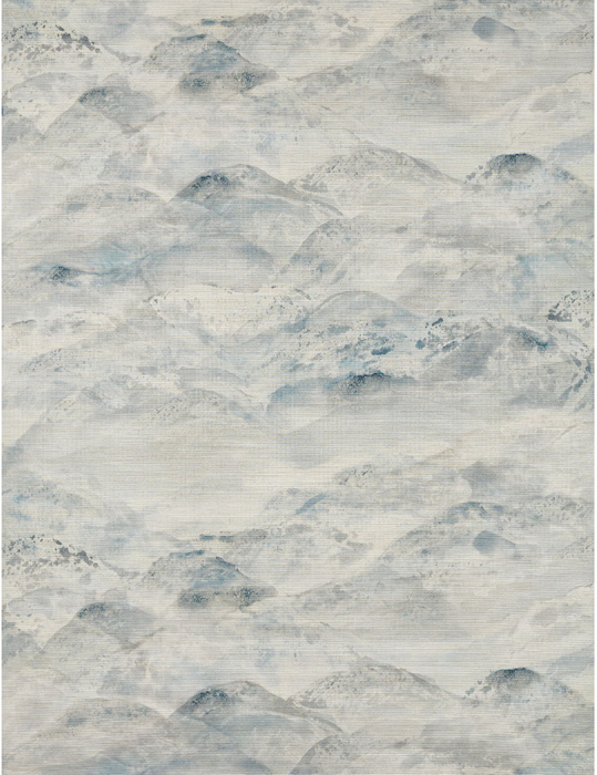 Zoffany Wallpaper - Akaishi  - Sansui - sold by the metre - Indigo Wash