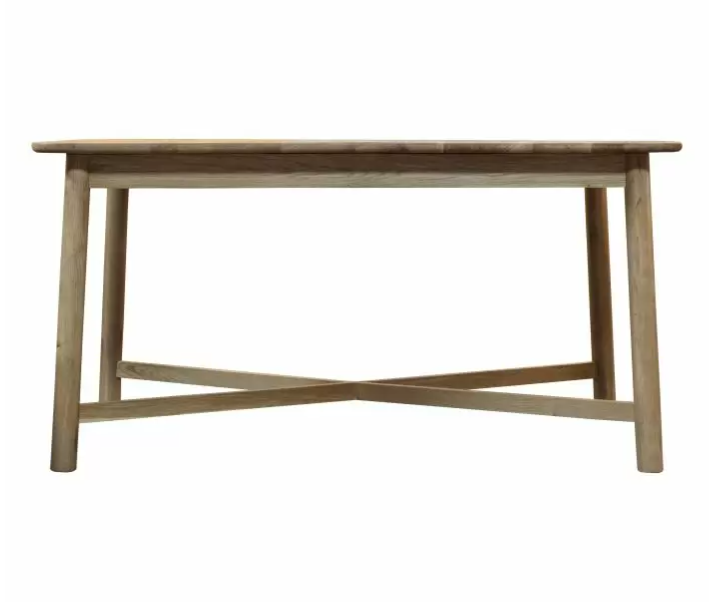 Alessia Dining Table, Solid Natural Oak, Rectangle