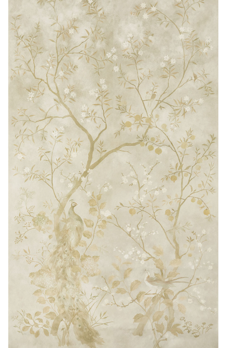 Zoffany Wallpaper - Kempshott - Rotherby Panels A + B - Old Gold