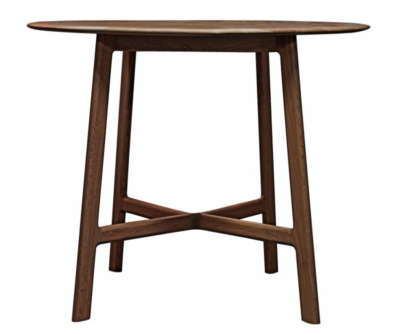 Naples Dining Table, Solid Walnut, Round