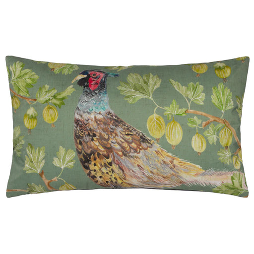 Waterproof Outdoor Cushion, Grove Pheasant Design, Olive