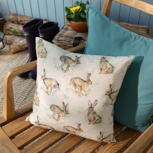 Waterproof Outdoor Cushion, Harriet Hare Design, Blue