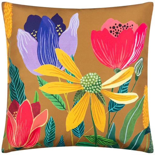 Waterproof Outdoor Cushion, House of Bloom Celandine Design, Saffron