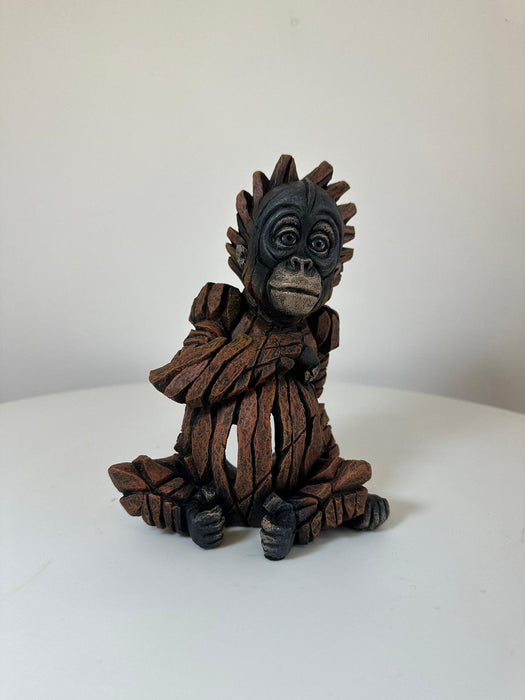 Edge Sculpture - Baby Orangutan by Matt Buckley