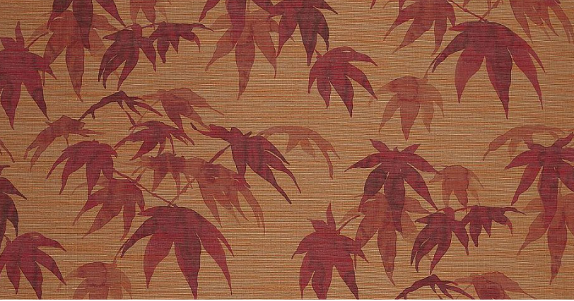 Zoffany Wallpaper - Akaishi  - Acer - Red Wood