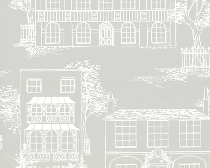 Little Greene Wallpaper - Hampstead  Cool Grey