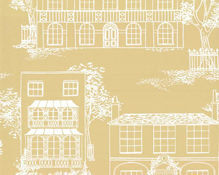 Little Greene Wallpaper - Hampstead Yellow Apple