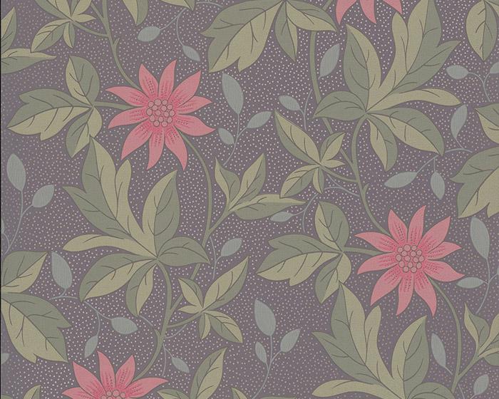 Little Greene Wallpaper - Monroe Pink Flower