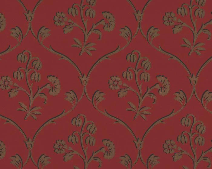 Little Greene Wallpaper - Cranford Cherry Gold