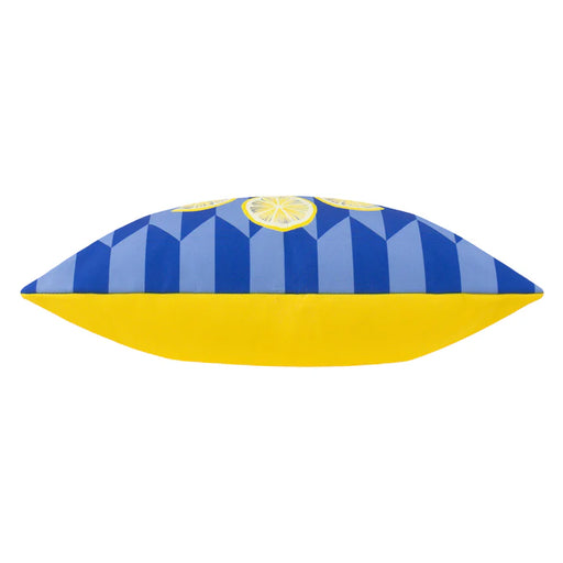 Waterproof Outdoor Cushion, Limoncello Abstract Design, Blue