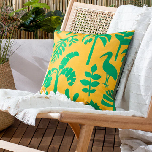 Waterproof Outdoor Cushion, Marula Design, Coral/Pink, Teal