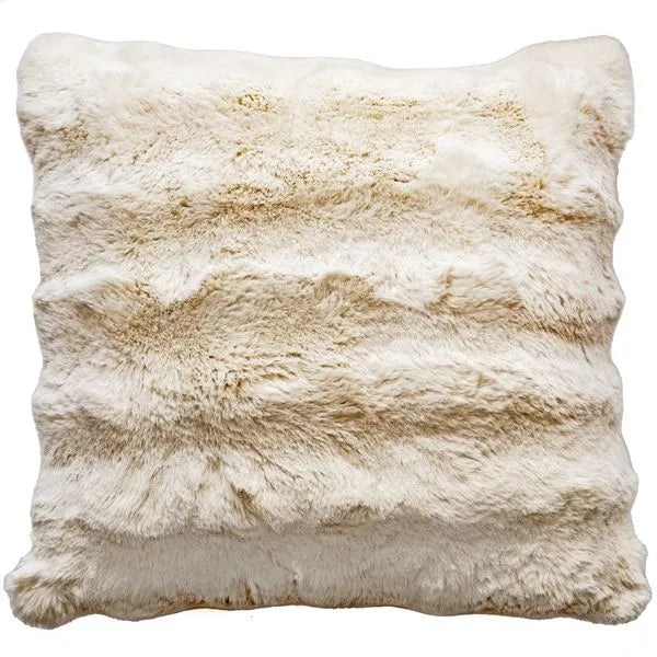 CharactersPlush and Durable Raffles Natural Cushion - Neutral 50x50 - Faux Rabbit Fabric