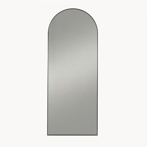Albion Wall Mirror, Black Metal, Tall Framed 