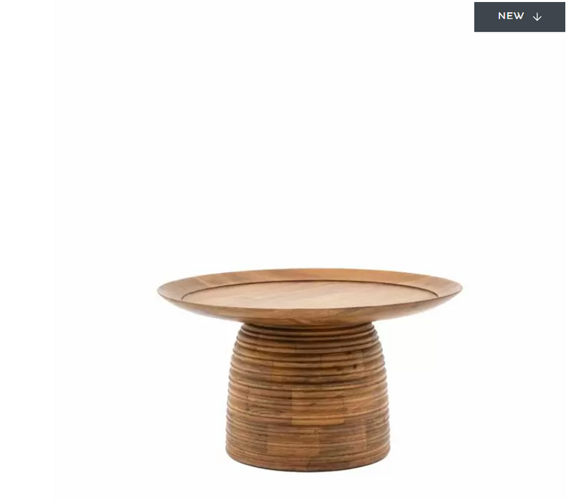 Belmonte Side Table, Solid Mango Wood, Round Top, Due back In 26/04/2024