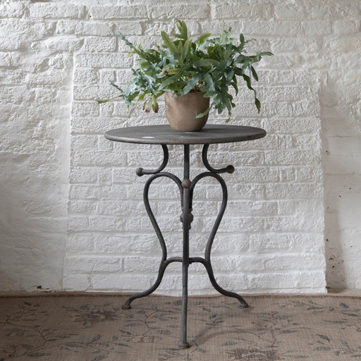 Riva Side Table, Round, Iron 