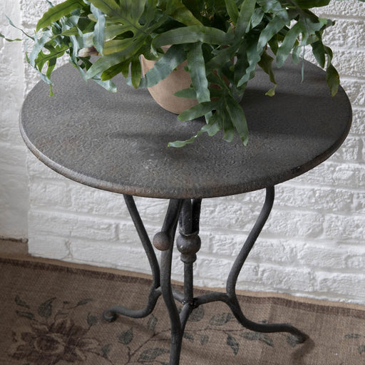 Riva Side Table, Round, Iron 