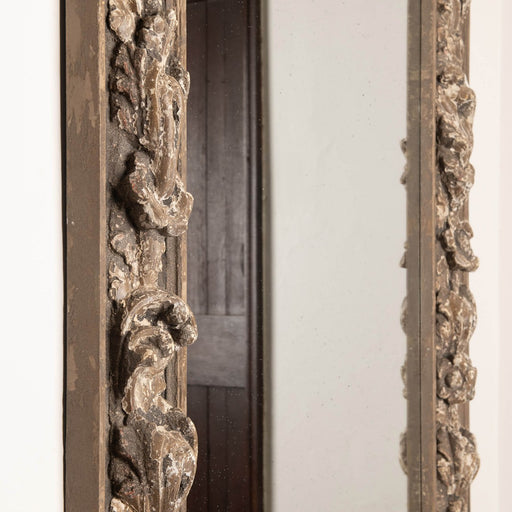 Riva Wardrobe Wall Mirror, Natural Pine, Rectangular, Large