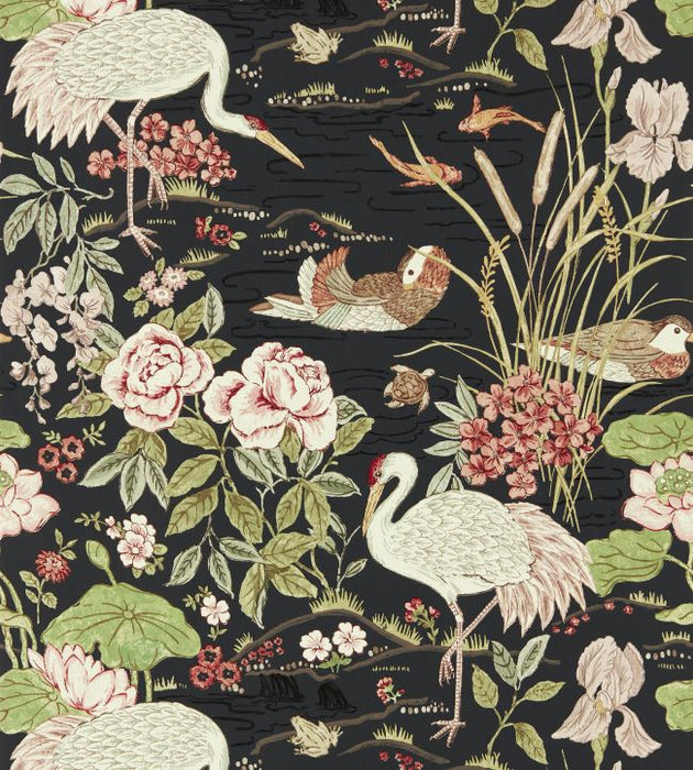 Crane & Frog Wallpaper by Sanderson