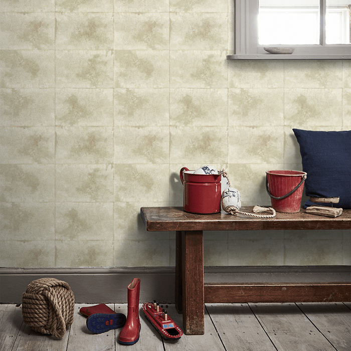 Clarke & Clarke Fusion Wallpaper Collection - Igneous - Champagne