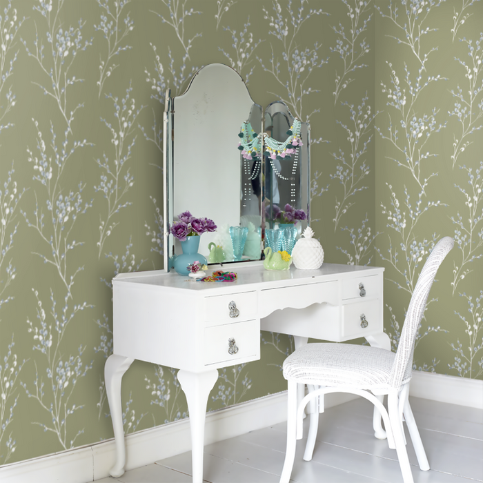 Laura Ashley Wallpaper - Pussy Willow