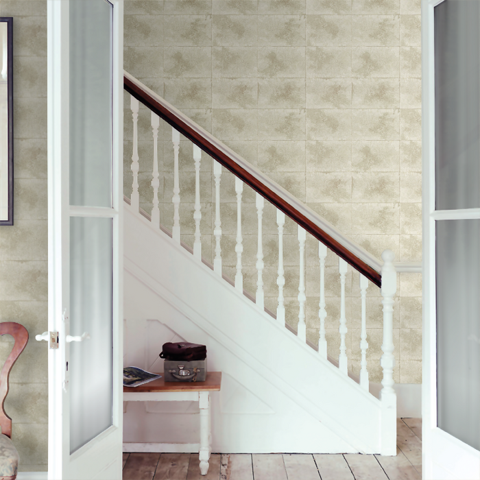 Clarke & Clarke Fusion Wallpaper Collection - Igneous - Champagne
