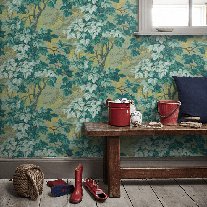 Zoffany Wallpaper - Darnley - Richmond Park - Evergreen