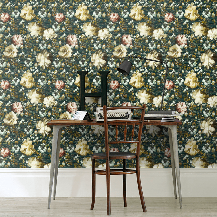 Clarke & Clarke Fusion Wallpaper Collection - Camile - Teal