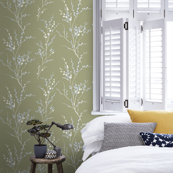 Laura Ashley Wallpaper - Pussy Willow