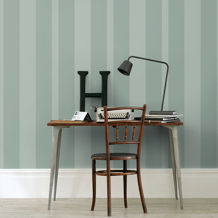 Laura Ashley Wallpaper - Lille Pearlescent Stripe