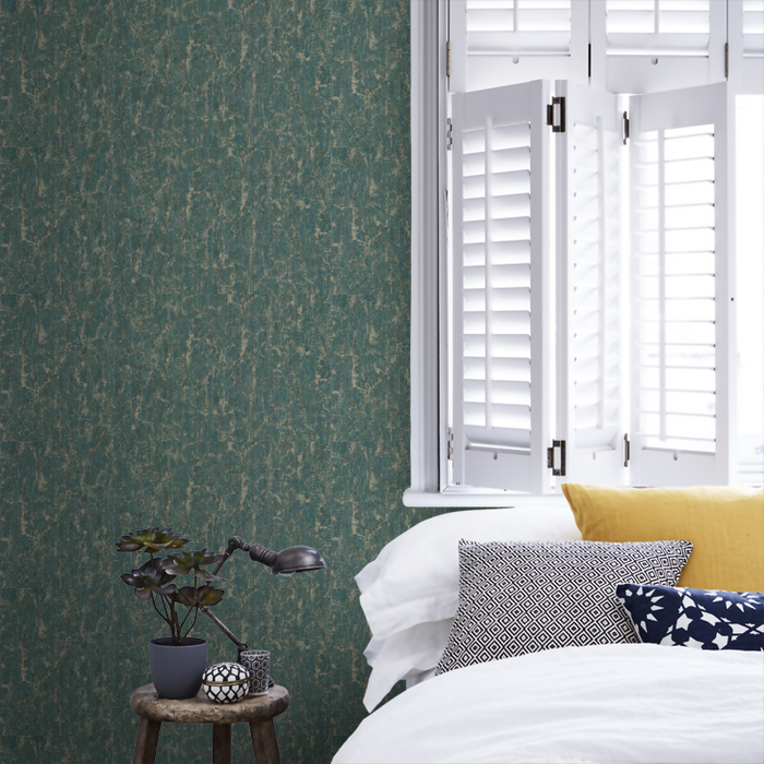 Zoffany Wallpaper - Kensington Walk- Moresque Glaze - Huntsmans green