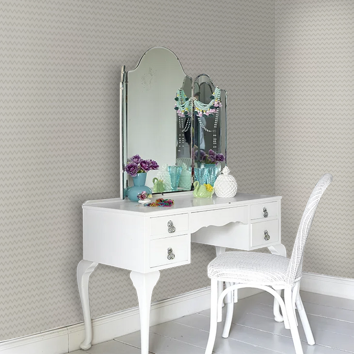 Zoffany Wallpaper - The Muse - Oblique - Smoked Pearl