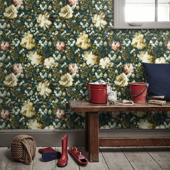 Clarke & Clarke Fusion Wallpaper Collection - Camile - Teal
