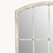Fairmount Wall Mirror, White Iron, Rectangular, Distressed   