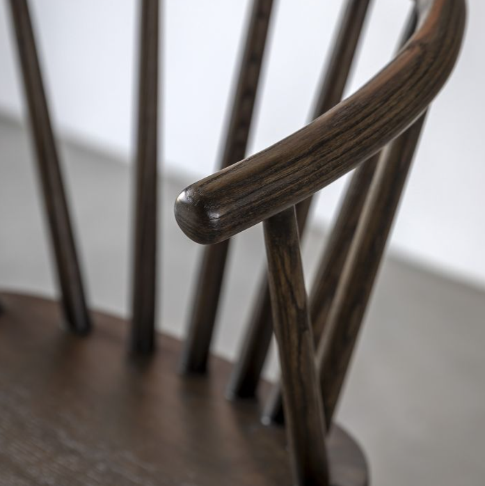 Worthington Dining Chair, Smoked Oak, Set Of 2