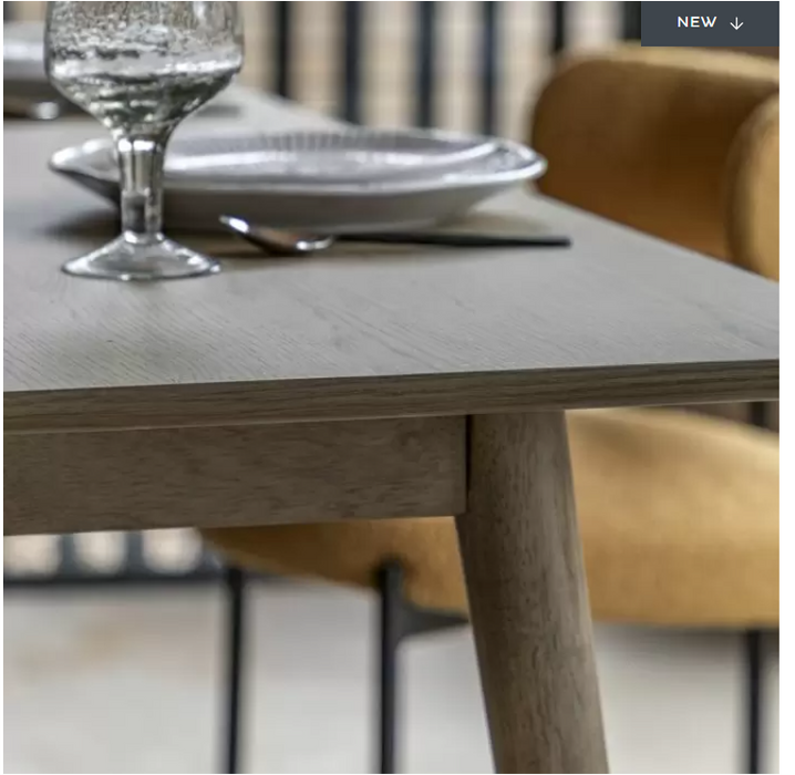 District Dining Table, Grey Washed Oak, Rectangle